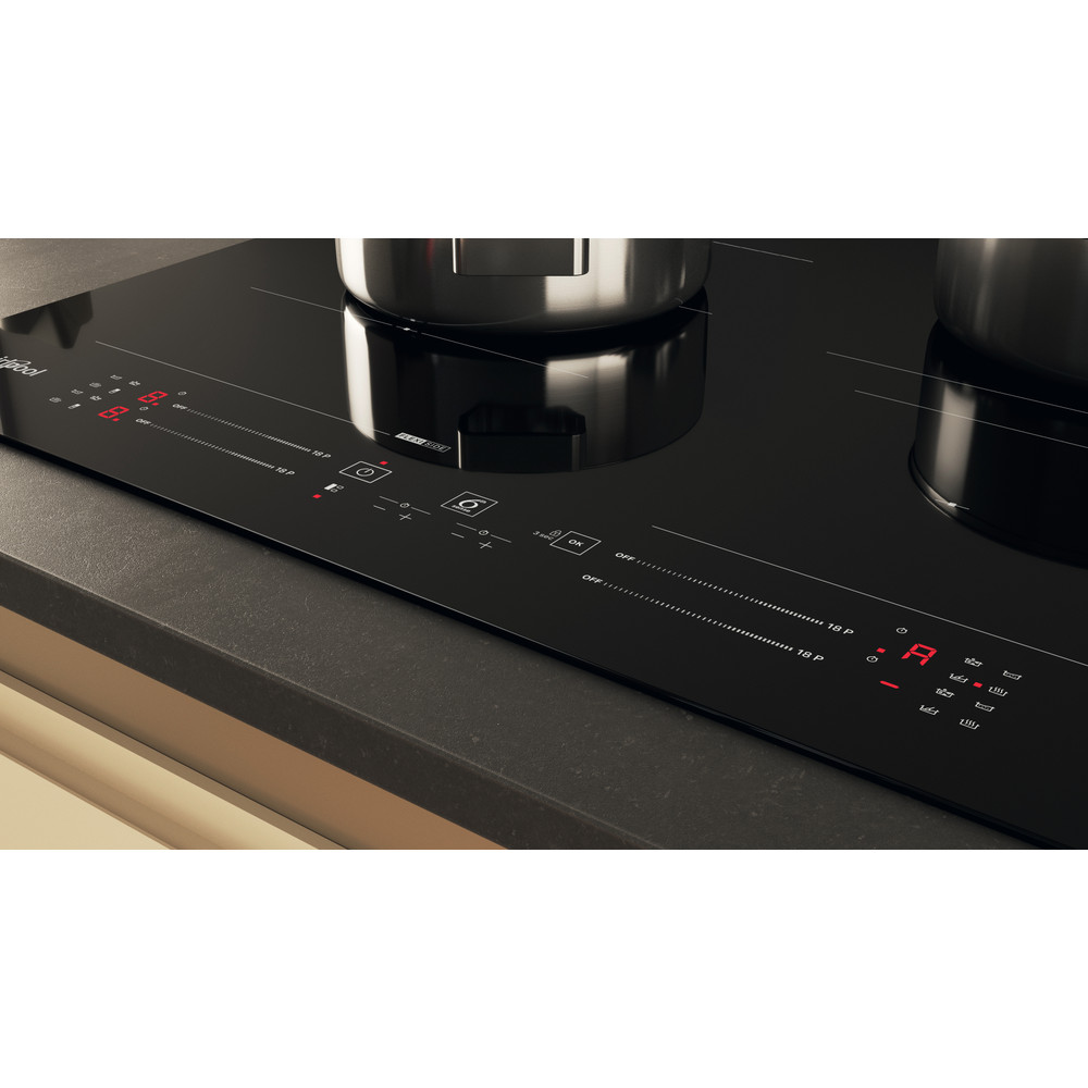 Whirlpool Table de cuisson WF S3660 CPNE Noir Induction vitroceramic Control panel