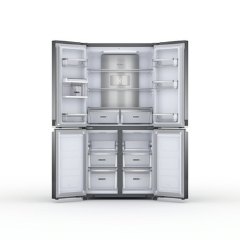 Whirlpool Side-by-Side Szabadonálló WQ9 U3L EF Inox kinézet Frontal open