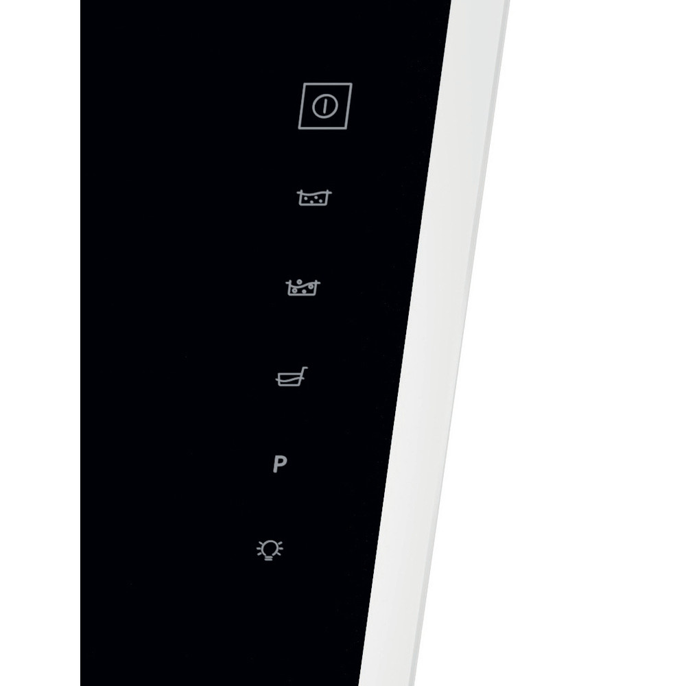 Whirlpool Exaustor Encastre WHVF 93F LT K Preto Livre Instalação Eletrónico Control panel