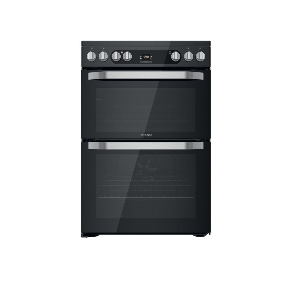 Hotpoint Double Cooker HDM67V9HCB/U Black A Frontal