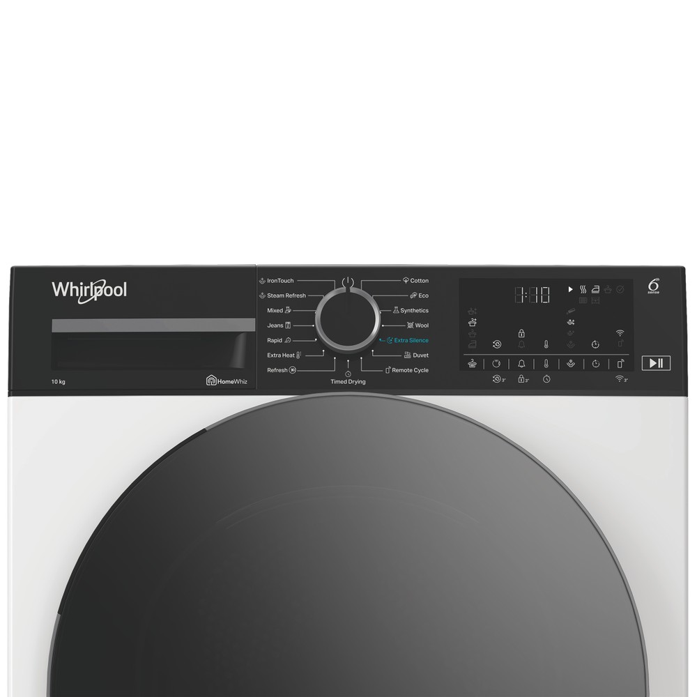 Whirlpool Sušička WP B10X WBS EE Biela Control panel