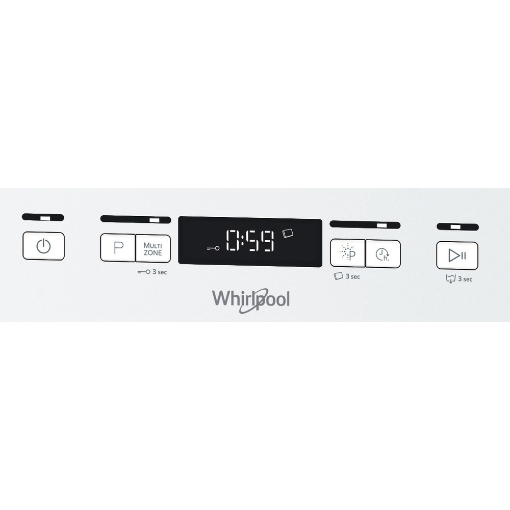 Whirlpool Vaatwasser Vrijstaand WFC 3C42 P Vrijstaand C Control panel