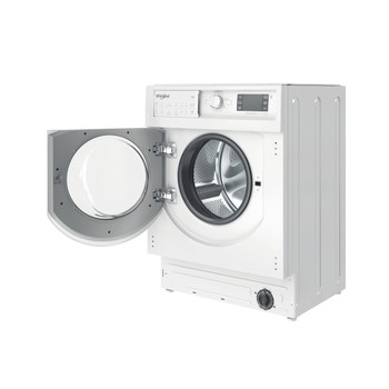 Whirlpool Mosó-szárító Beépíthető BI WDWG 751482 EU N Fehér Elöltöltős Perspective open
