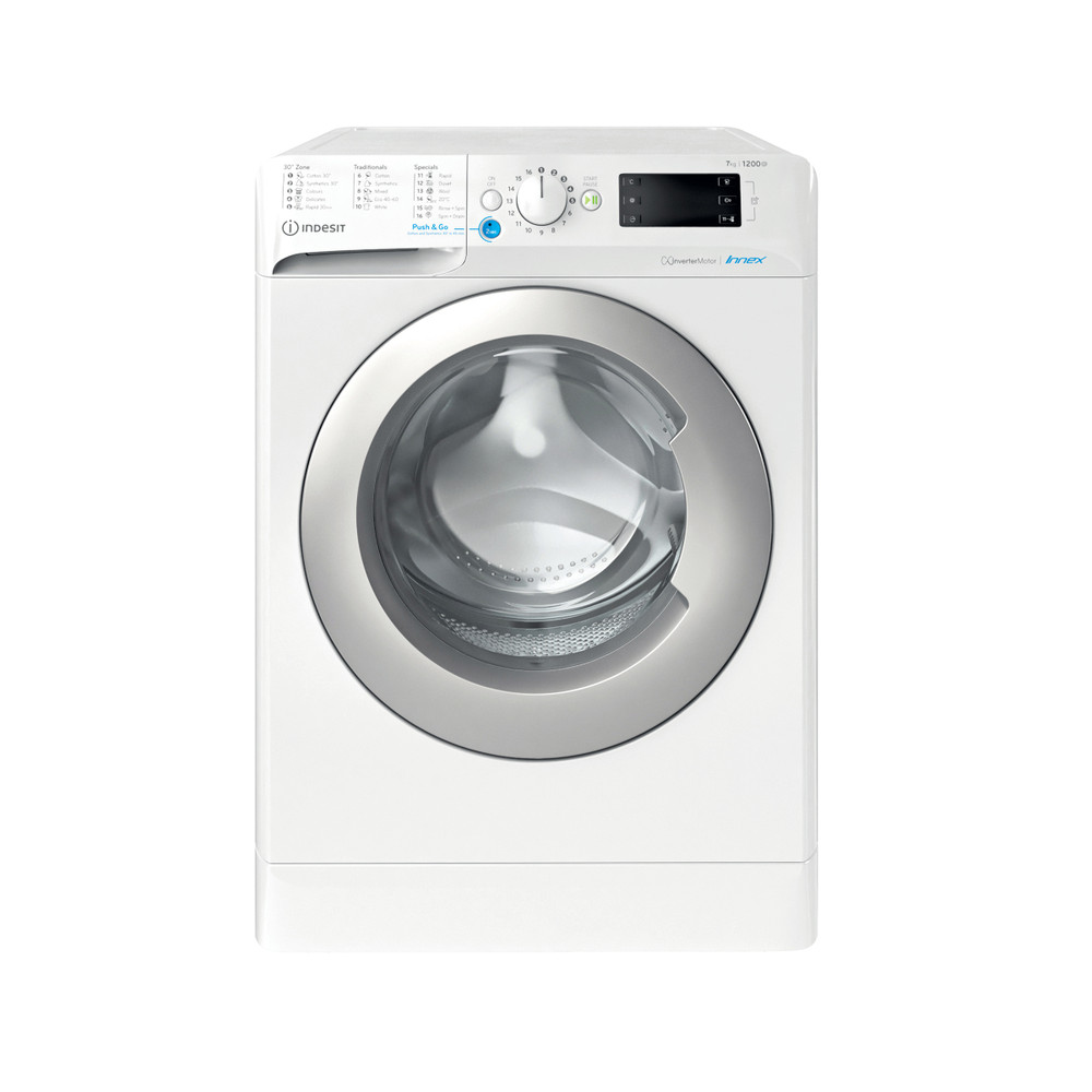 Indesit Perilica za rublje Samostojeći BWE 71283X WS EE N Bijela Prednje punjenje D Frontal