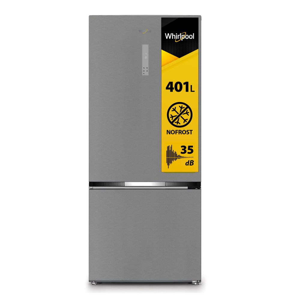 Whirlpool Kombinovaná chladnička s mrazničkou Volně stojící WHK2 6554 X6E New Silver – ARC 1035 2 doors Perspective open