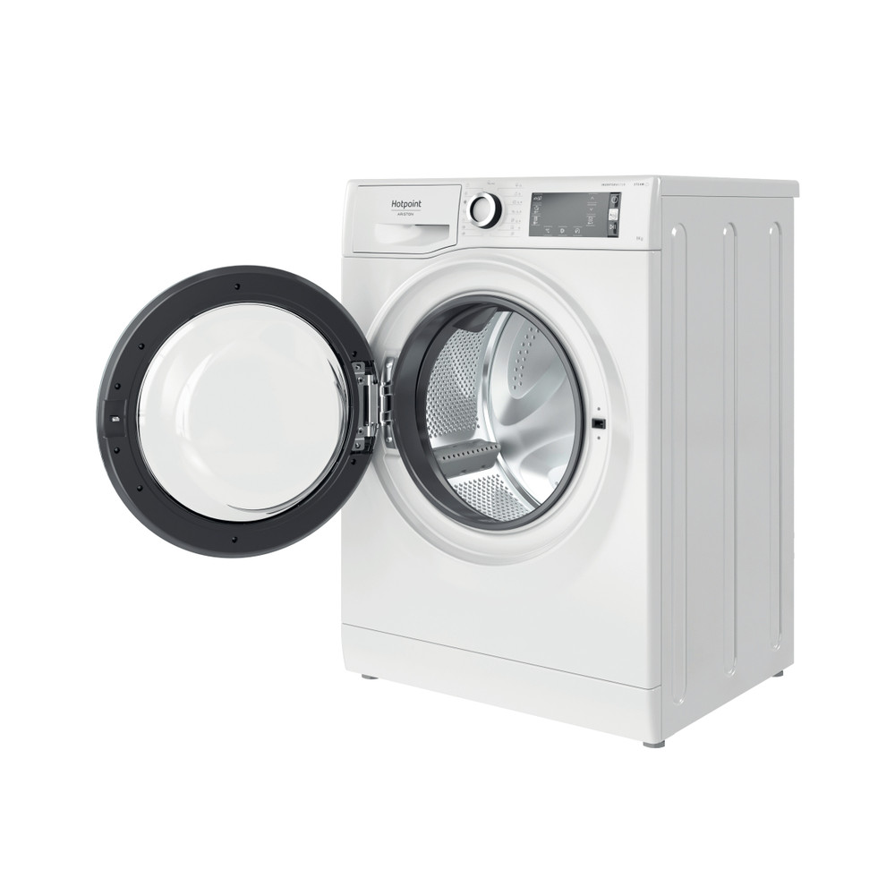 Hotpoint_Ariston Máquina de lavar roupa Livre Instalação NLCD 948 WC A EU Branco Carga Frontal A Perspective open