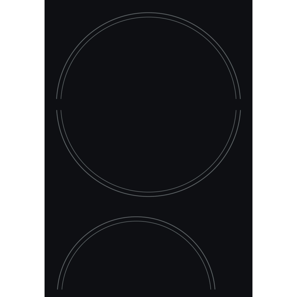 Hotpoint_Ariston Placa HR 631 C Preto Radiant vitroceramic Heating element