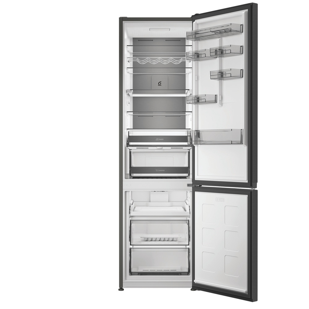 Whirlpool Koel-vriescombinatie Vrijstaand WHK 26413 XBR6EE ARC 764 Manhattan Gray 2 deuren Frontal open