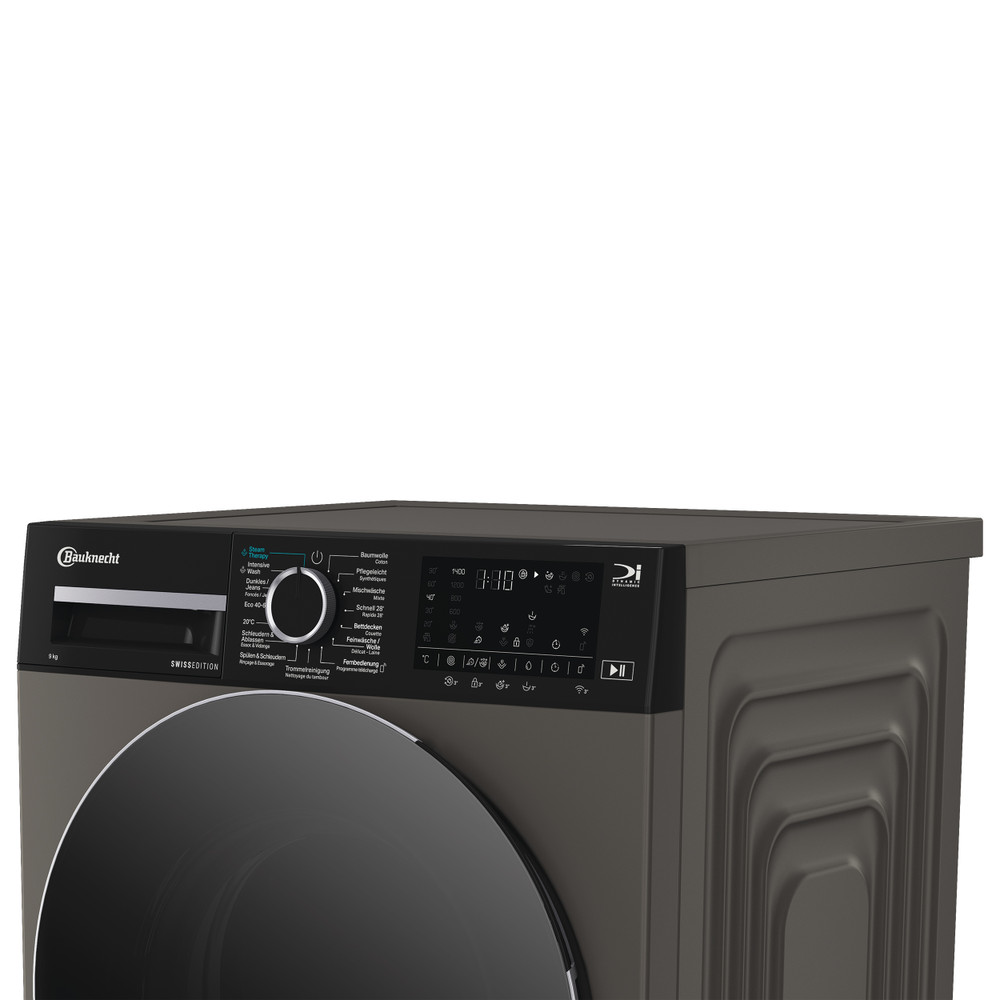 Bauknecht Lave-linge Appareil à pose libre BKWM8209 Manhattan Grey Chargeurs frontaux A Lifestyle control panel