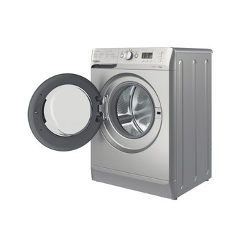 Whirlpool Lave-linge Pose-libre WMTA 7122 S NA Argent Front loader A+++ Perspective open