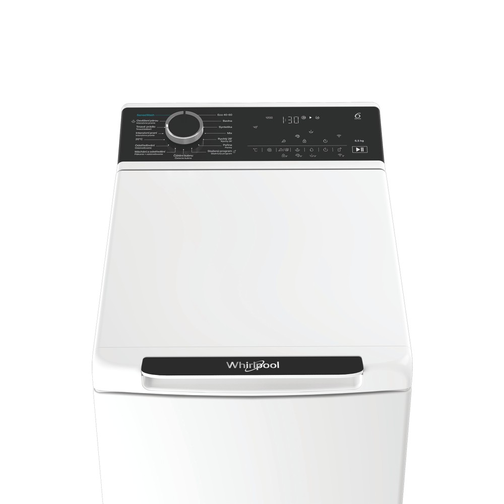 Whirlpool Pračka Volně stojící TW6521WBCVSWCS Bílá Vrchem plněná A Control panel