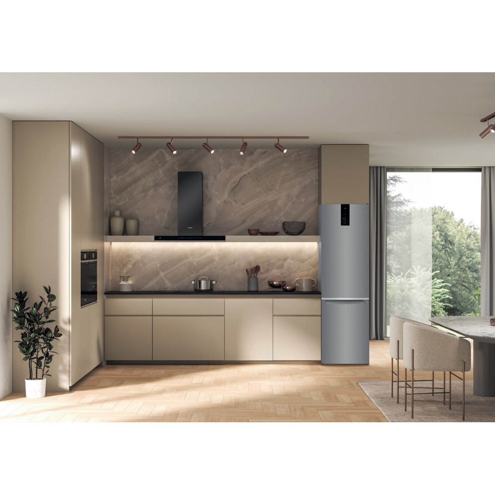 Whirlpool Hűtő/fagyasztó kombináció Szabadonálló W9M 951A OX Optic Inox 2 doors Lifestyle frontal