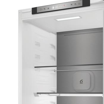 Whirlpool Kombinovaná chladnička s mrazničkou Vstavané WHK2 5323 B5E2 Zinc Metal 2 doors Control panel