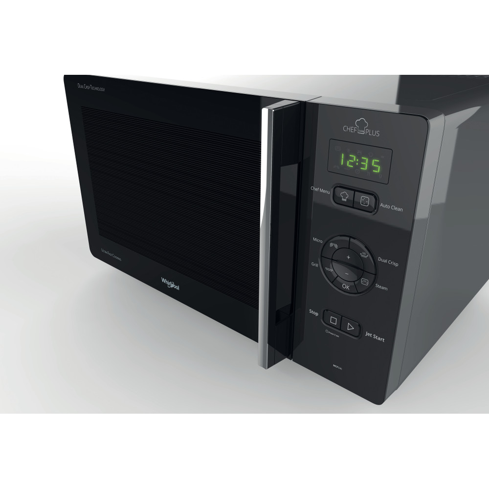 Whirlpool Mikrovlnná trouba Volně stojící MCP 346 SL Stříbrná Elektronické 25 Mikrovlny + Gril 800 Control panel