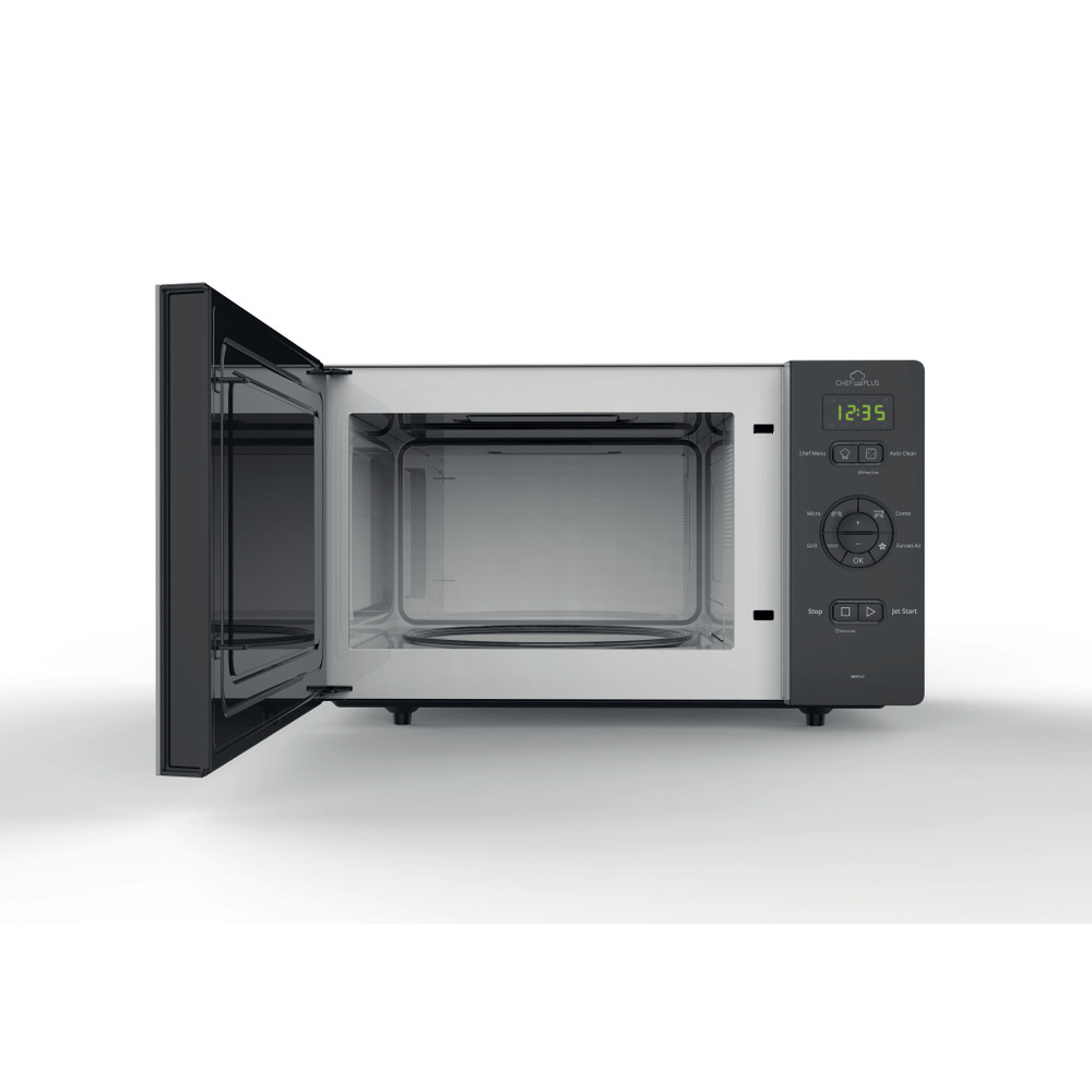 Whirlpool Microgolfoven Vrijstaand MCP 347 SL Zilver Elektronisch 25 Combimicrogolfoven 800 Frontal open