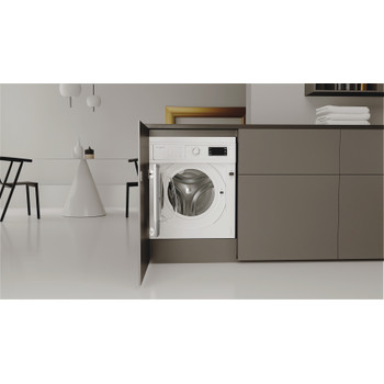 Whirlpool Washing machine Built-in BI WMWG 81485 UK White Front loader B Lifestyle frontal open