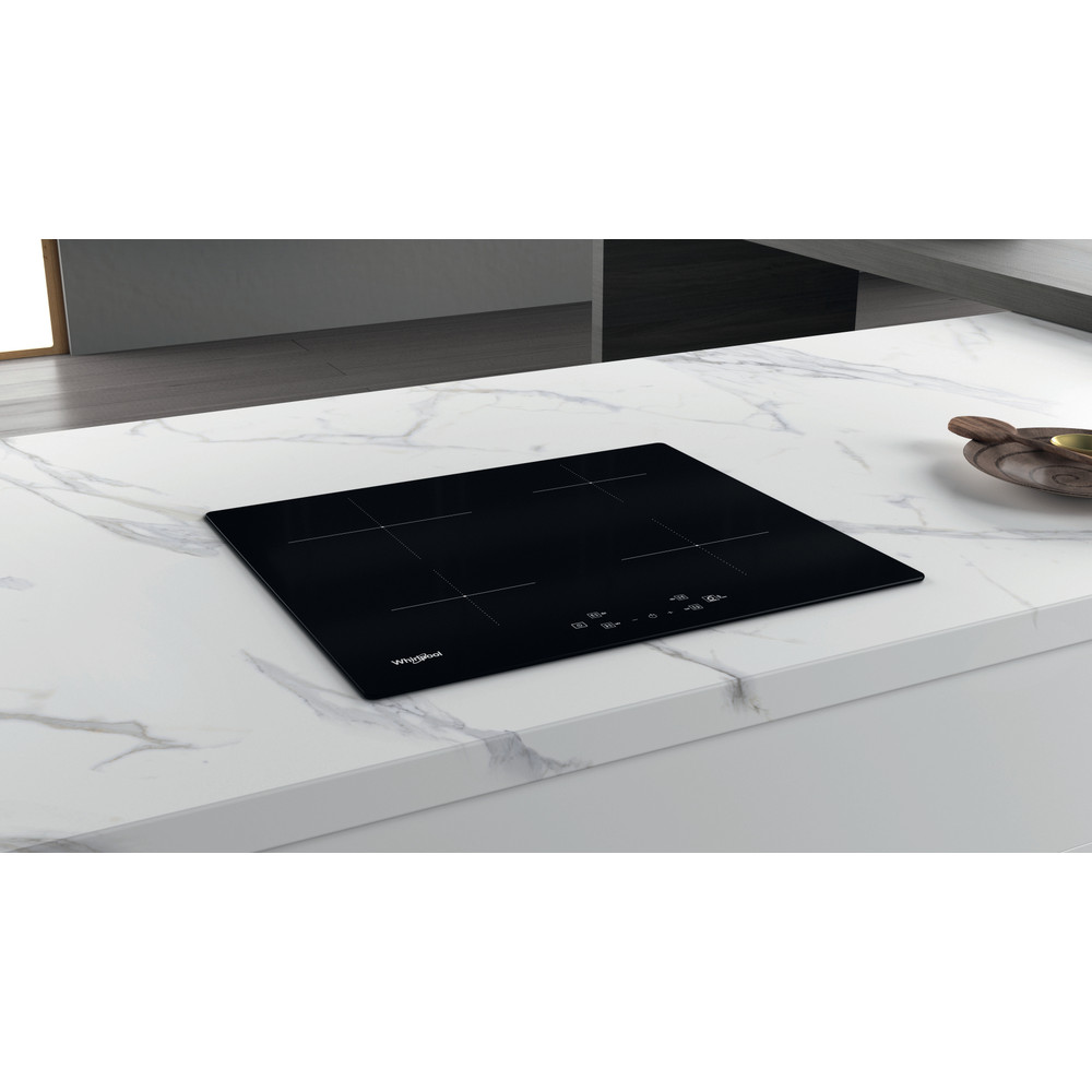 Whirlpool Kookplaat WS Q2160 NE Zwart Induction vitroceramic Lifestyle perspective