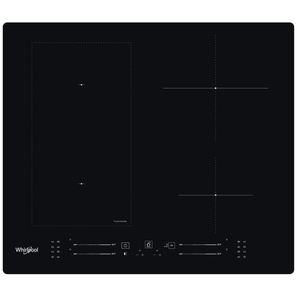 Whirlpool Plită WL S7960 NE Negru Induction vitroceramic Frontal