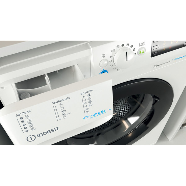 Indesit Perilica za rublje Samostojeći BWSE 71295X WBV EU Bijela Prednje punjenje B Drawer