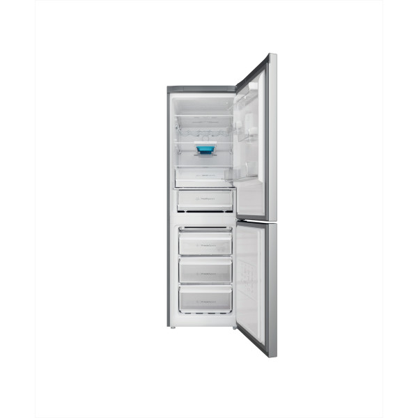 Indesit Hűtő/fagyasztó kombináció Szabadonálló INFC8 TT33X Inox 2 doors Frontal open