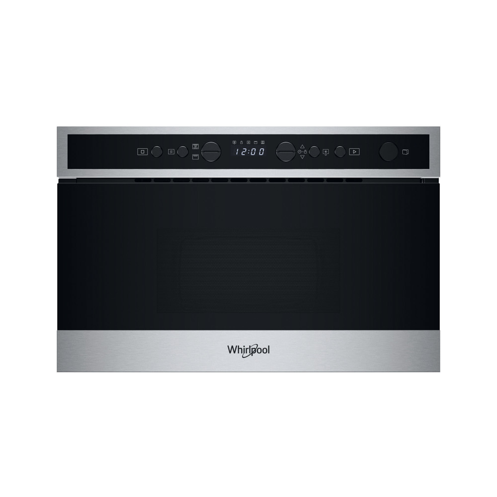 Whirlpool Micro-ondas Encastre WMN4I4BX Aço inoxidável Eletrónico 22 MO + Função Grill 750 Frontal