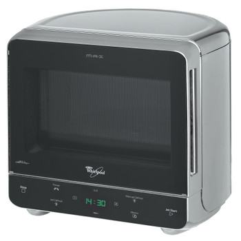 Whirlpool Mikrobølgeovn Frittstående MAX 34/SL Full Silver Elektronisk 13 Kun mikro 700 Perspective