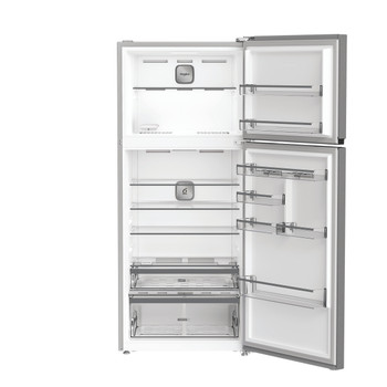 Whirlpool Kombinirani hladnjak Samostojeći WHD2 6553 X5E New Silver – ARC 1035 2 doors Perspective open