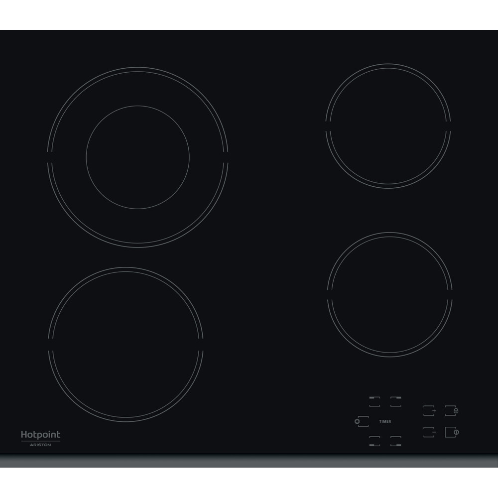 Hotpoint_Ariston Печка HR 632 B Черно Radiant vitroceramic Frontal