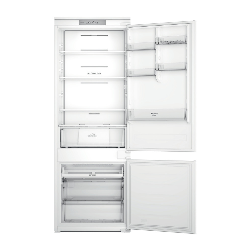 Hotpoint_Ariston Combiné Encastrable HA SP70 T111 Blanc 2 portes Frontal open
