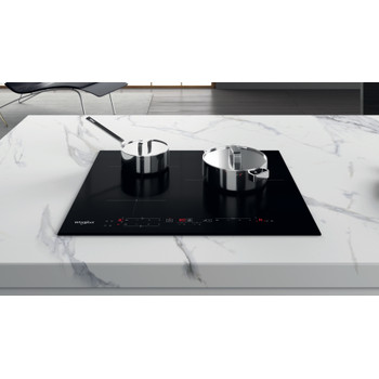Whirlpool Encimera WS B2360 BF Negro Induction vitroceramic Lifestyle frontal top down