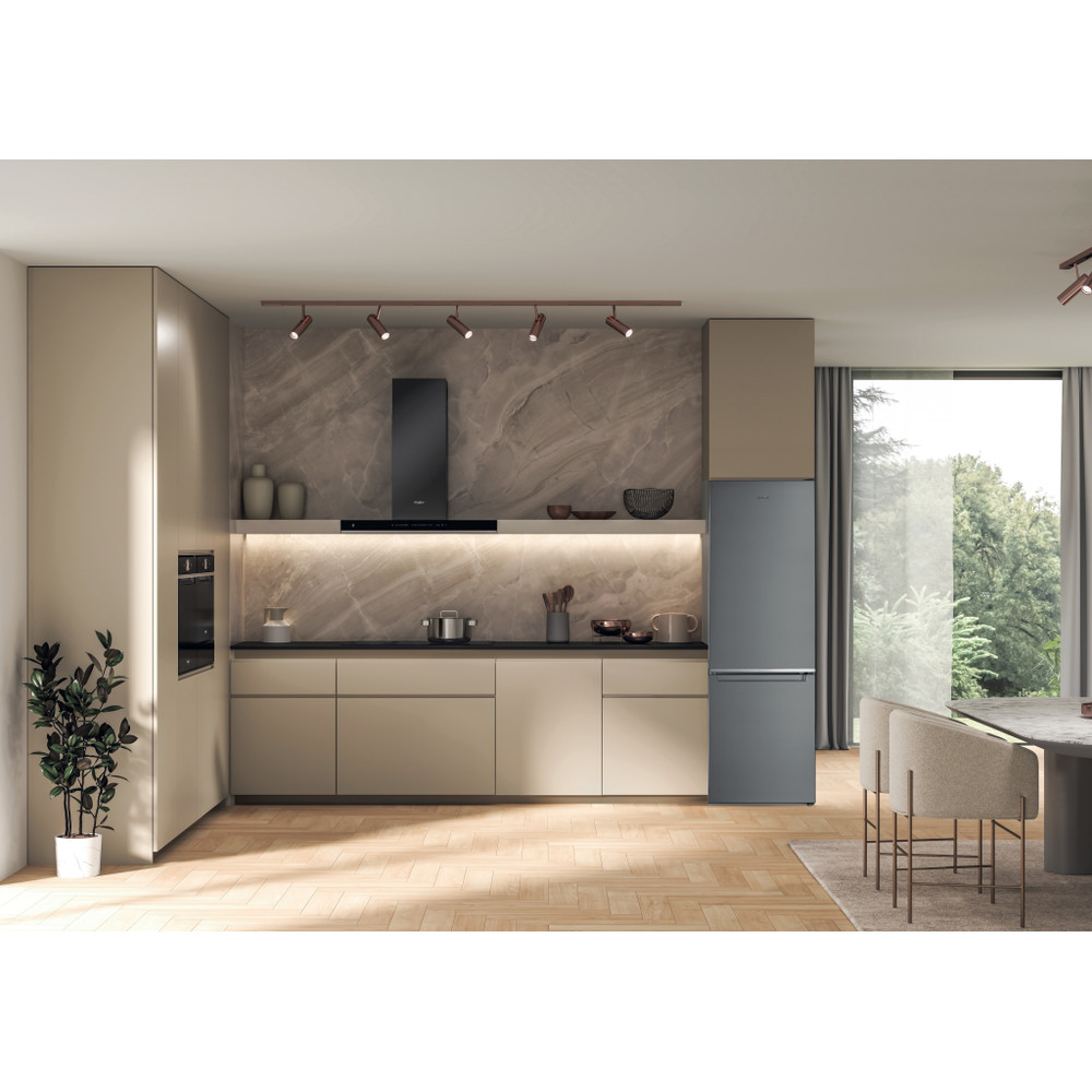 Whirlpool Hűtő/fagyasztó kombináció Szabadonálló W9C 841C OX Optic Inox 2 doors Lifestyle frontal
