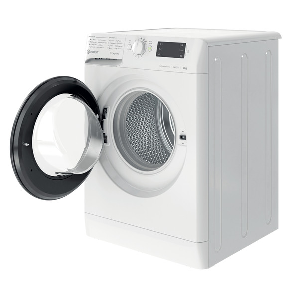 Indesit Πλυντήριο ρούχων Ελεύθερο MTWE 91495 WK EE Λευκό Front loader B Perspective open