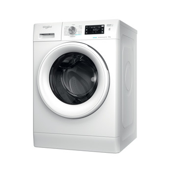 Whirlpool Lave-linge Pose-libre FFB 9489 WV EE Blanc Frontal A Perspective