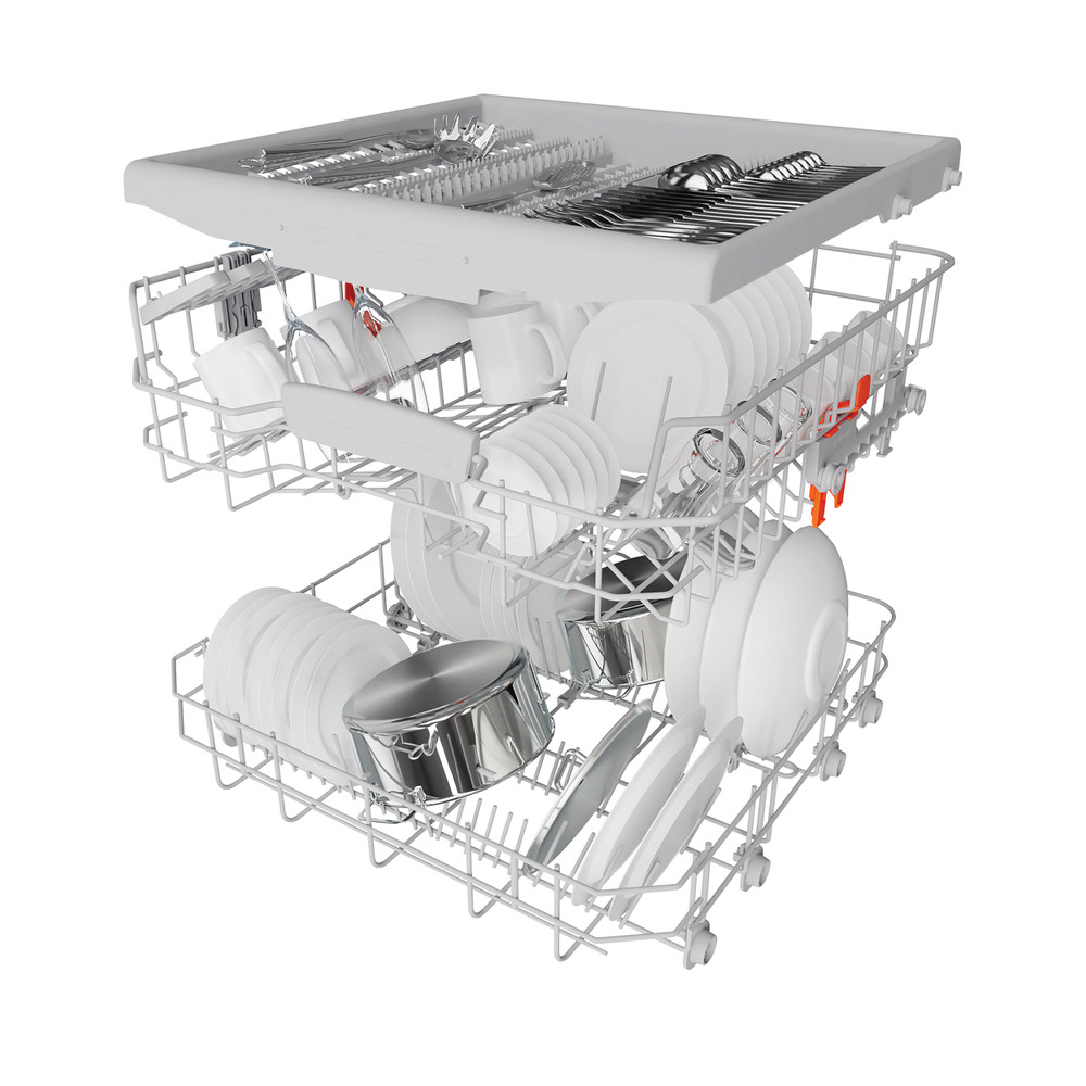 Hotpoint Máquina de lavar loiça Livre Instalação HA4FFD14CN6W Livre Instalação D Rack