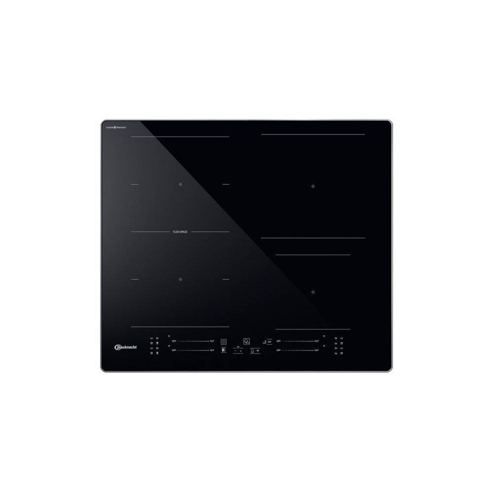 Bauknecht Kogeplade BS 5860F CPAL Black Induction vitroceramic Frontal