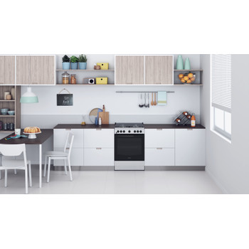 Indesit Fogão IS67G4PHX/E Inox Gás Lifestyle frontal