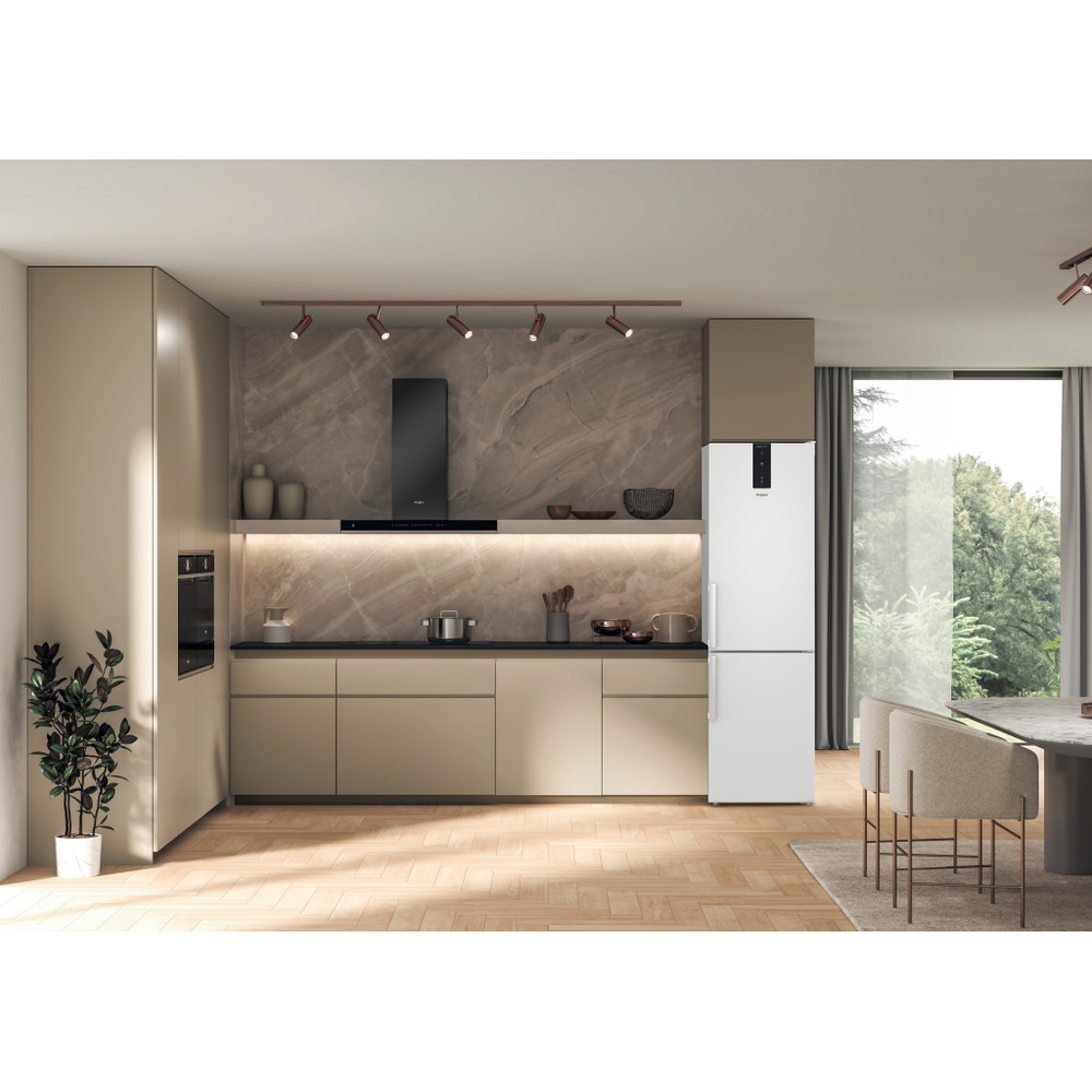 Whirlpool Холодильник з нижньою морозильною камерою. Соло W7X 92O W H UA Глобал Уайт 2 двері Lifestyle frontal