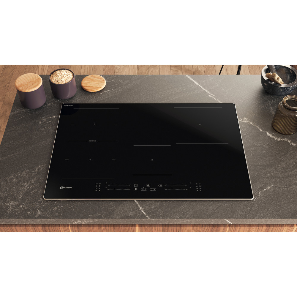 Bauknecht Kogeplade BS 2677F CPAL Black Induction vitroceramic Lifestyle frontal top down