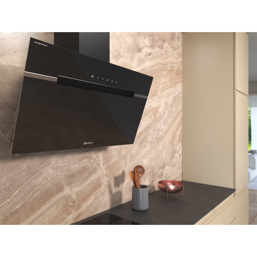 Bauknecht Hotte Encastrable BHVS 91F LT DP K Noir Bevestigd aan de muur Electronique Lifestyle perspective