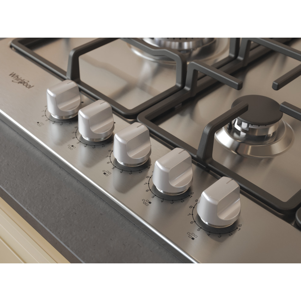 Whirlpool Table de cuisson TGML 761 IX R Inox Gaz Lifestyle control panel