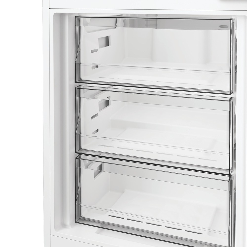 Whirlpool Kombinovaná chladnička s mrazničkou Vstavané WHK2 5323 B5E1 Zinc Metal 2 doors Drawer