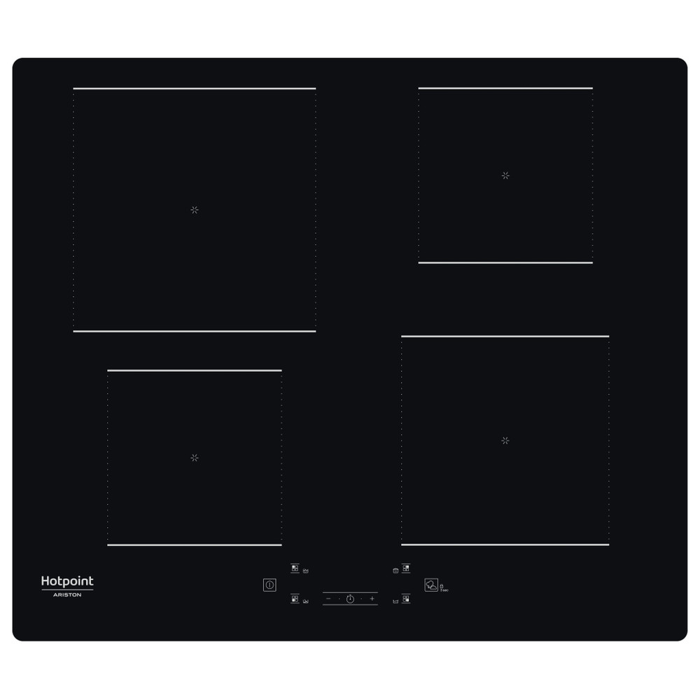 Hotpoint_Ariston Table de cuisson HQ 5660S NE Noir Induction vitroceramic Frontal