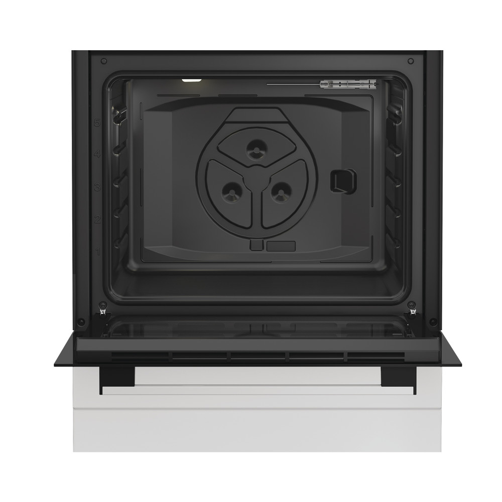 Indesit Κουζίνα I6G3PMW Λευκό Αερίου Frontal open