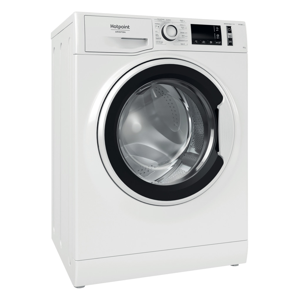 Hotpoint_Ariston Lavadora Libre instalación NM11 925 WW A SPT N Blanco Cargador frontal B Perspective