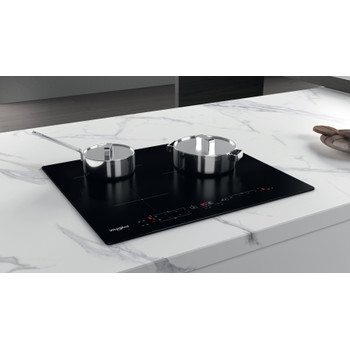 Whirlpool Encimera WS B7560 NE Negro Induction vitroceramic Lifestyle perspective