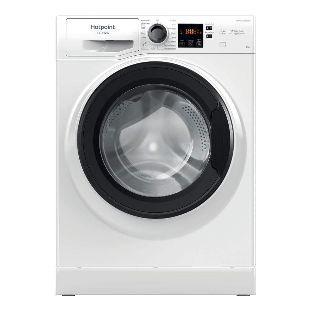Hotpoint_Ariston Lave-linge Pose-libre NS8469WKFR Blanc Lave-linge frontal A Frontal