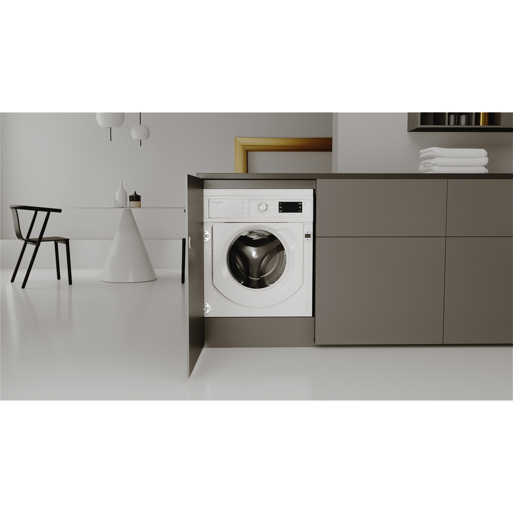Whirlpool Washing machine Built-in BI WMWG 81485 UK White Front loader B Lifestyle frontal