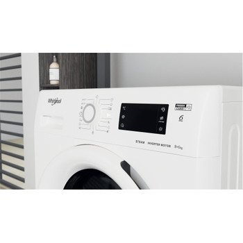 Whirlpool Mosó-szárító Szabadonálló FWDG 861483E WV EU N Fehér Elöltöltős Lifestyle control panel