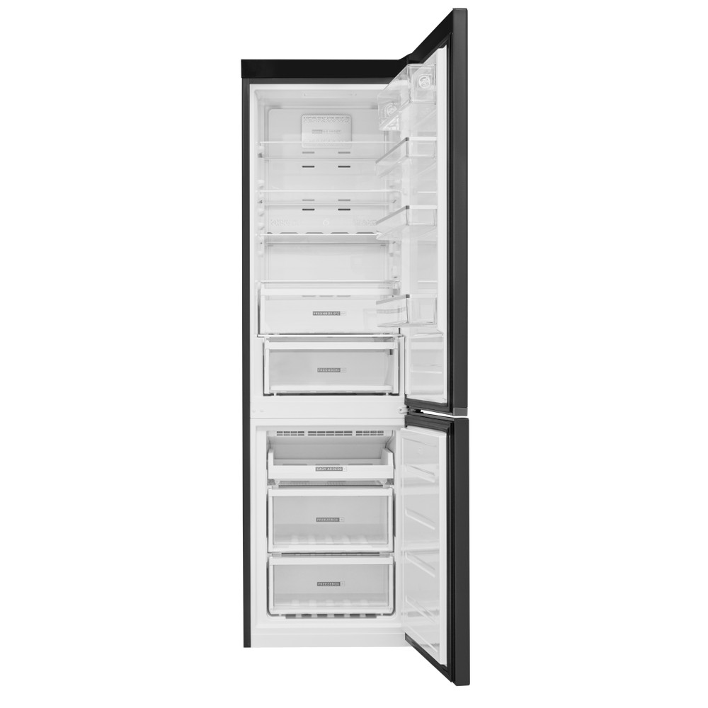 Whirlpool Hűtő/fagyasztó kombináció Szabadonálló W9 931D KS Fekete/Inox 2 doors Frontal open