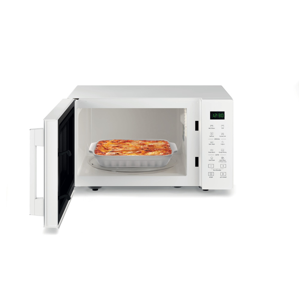 Whirlpool Mikrovlnná trouba Volně stojící MWP 253 W Bílá Elektronické 25 Mikrovlny + Gril 900 Frontal open